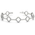 Abstract Diamond Bracelet in White Gold (7/8 ctw)