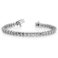 Diamond Bar Bracelet In White Gold