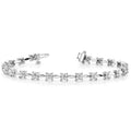 Four Petal Diamond Bracelet in White Gold (2 ctw)