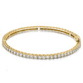 Diamond Eternity Bangle In Yellow Gold (2 1/2 Ctw)