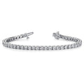 Four Prong Diamond Tennis Bracelet In White Gold (4 ctw)