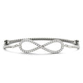 0.50 Carat White Gold Diamond Infinity Bracelet - Adjustable