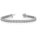 Channel Set Round Diamond Tennis Bracelet In White Gold (2 1/2 Ctw)