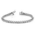 Diamond U-Prong Bracelet In White Gold (1 Ctw)