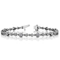 Milgrain Diamond Bracelet in White Gold (2 ctw)